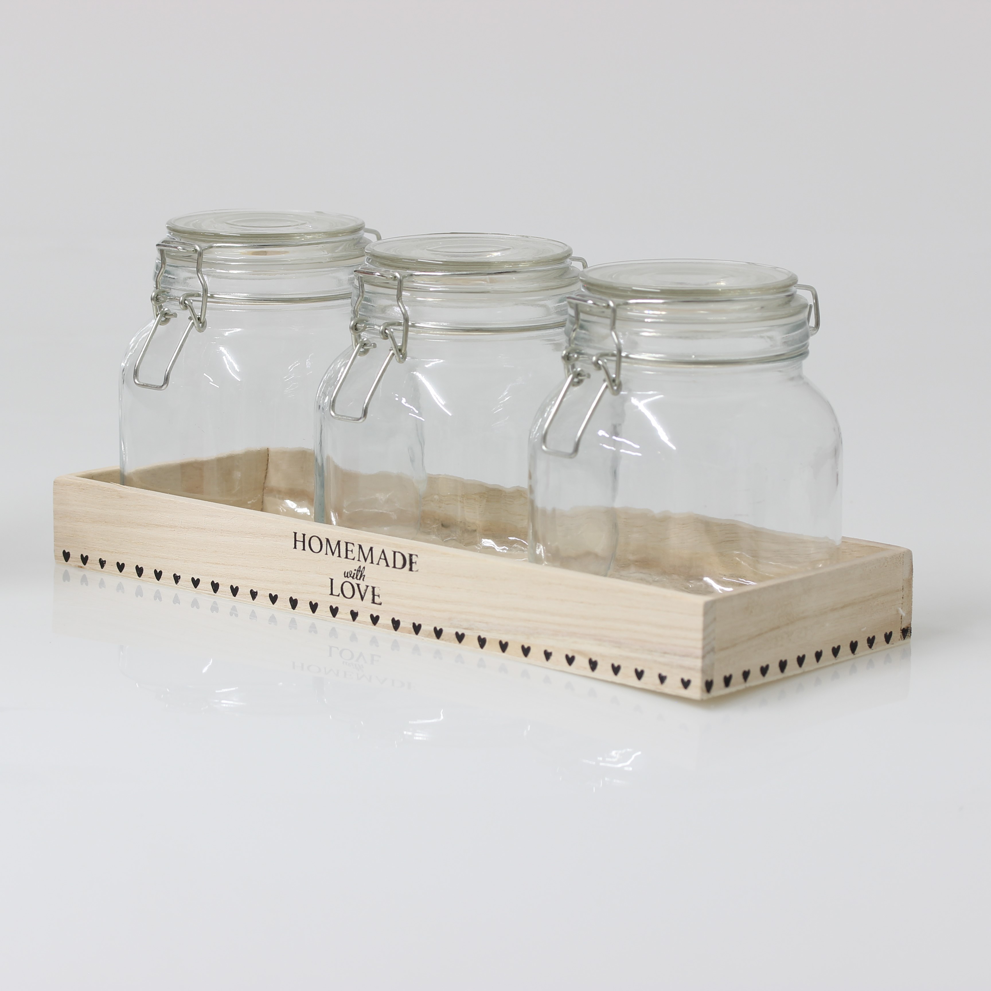 Sifcon Pickle Jam Preserve Jar Airtight Lid Glass Storage Jars Food